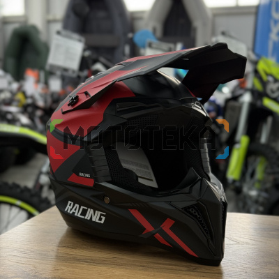 Шлем мото кроссовый Мототека TQ 602 BLACK/RED XL