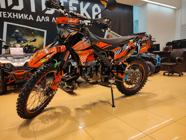 Мотоцикл кроссовый / эндуро Regulmoto (Регулмото) ZR PR 300 4 valves 6 Gear чёрный/оранжевый с ПТС | Мототека