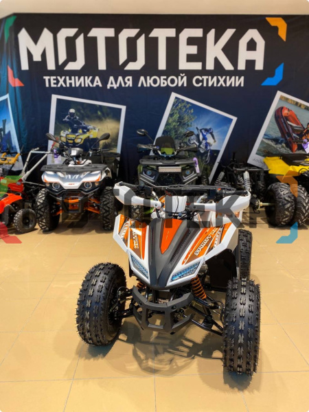 Квадроцикл детский YACOTA (Якота) SPORTY XX белый/оранжевый (машинокомплект) | Мототека Квадроцикл детский YACOTA (Якота) SPORTY XX белый/оранжевый (машинокомплект) | Мототека