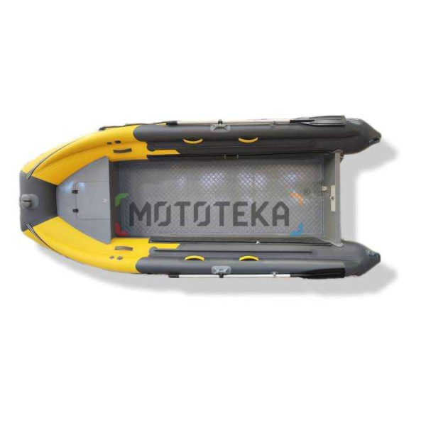 Лодка РИБ (RIB) Angler (Англер) Tornado 400 жёлтый/серый